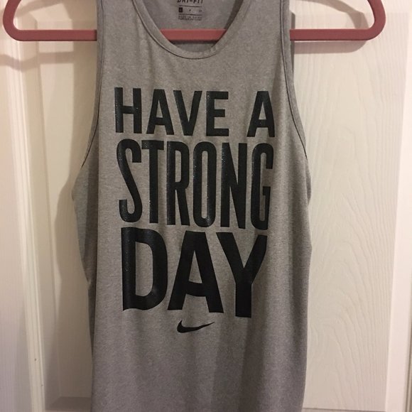 Nike Tops - Nike Glitter Vinyl Printed Gym Shirt